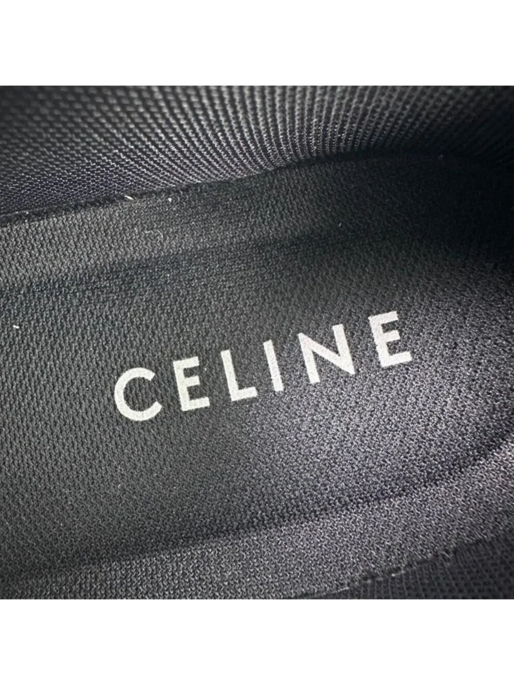 Celine Block Leather Sneakers Platform Thick Sole White Black